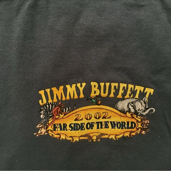 Jimmy Buffett Far Side of the World Tour 2002 Vintage T shirt Size Medium - Picture 4 of 7